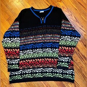 Beautiful Multicolor Patterned Women’s Sweater